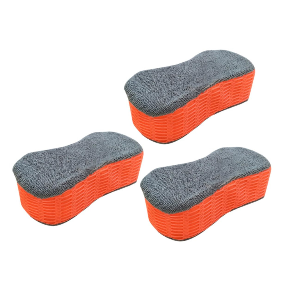 3Pcs Extra Thick High-Density Mesh Car Wash Sponges Large Multi-Purpose Scrub Sponge For Bathroom Kitchen Bike Boat Cleaning With Soft Material 9339159286517