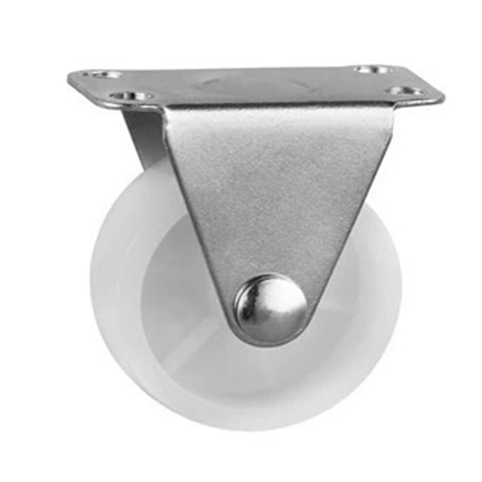 4 Pieces/Lot Light White Pp Casters 1/1.25/1.5 Inch M8 Screw Swivel Caster With Brake Pulley Stand(Directional,1.5 Inch) 1.5 Inch Directional 9323874021447
