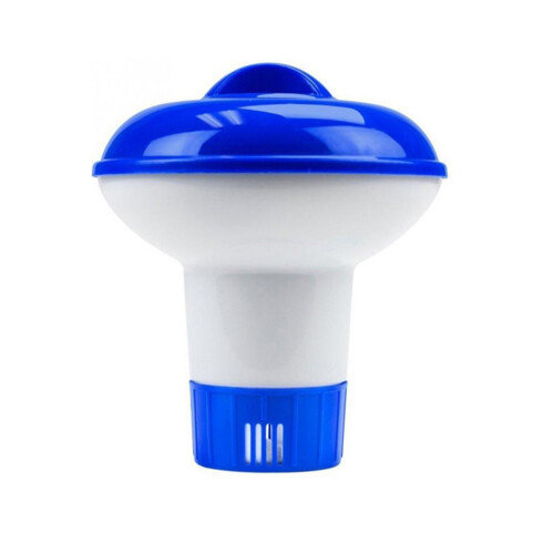 Floating Pool Chlorine Dispenser 5 Inch, Blue & White, Adjustable, Durable 2