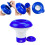 Floating Pool Chlorine Dispenser 5 Inch, Blue & White, Adjustable, Durable 8