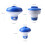 Floating Pool Chlorine Dispenser 5 Inch, Blue & White, Adjustable, Durable 10