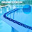 Pool Skimmer Net with 13" Deep Mesh Bag, Blue, Heavy-Duty Frame 7