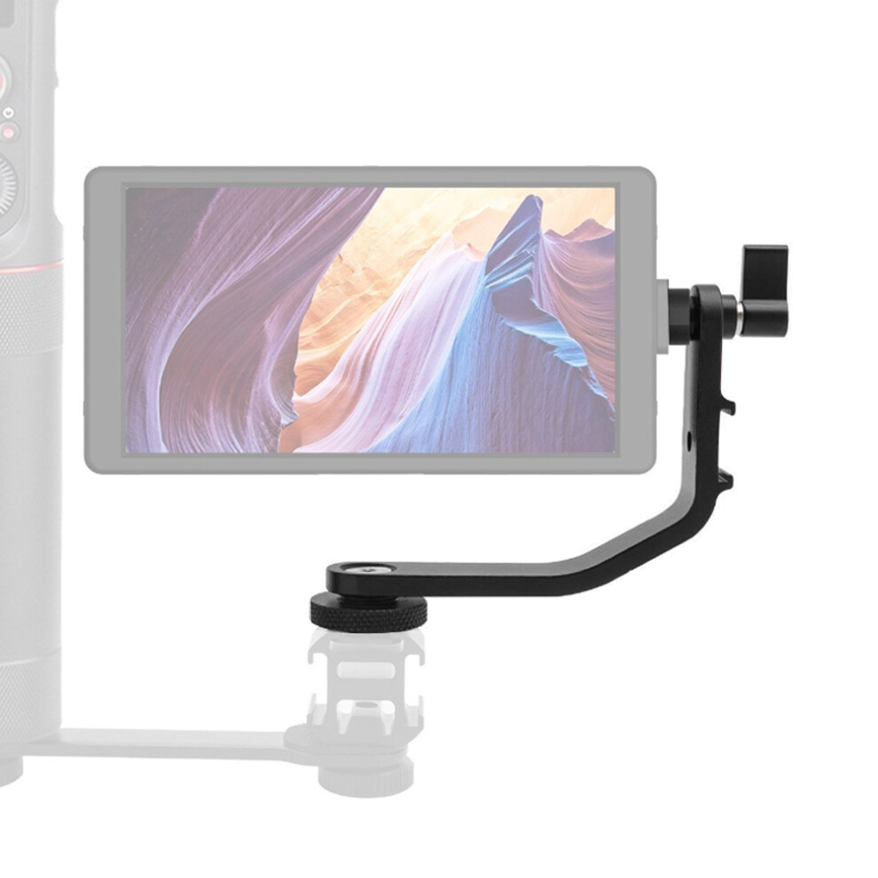 Durable L Bracket Arm For Feelworld F5 F6 Monitors Cold Shoe Mount Black 7601362368390