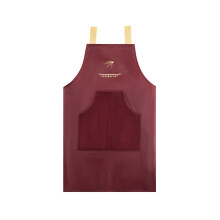 Avental de chef impermeável com alça ajustável, bolso grande, resistente à poeira, secagem rápida, forrado com lã coral, ideal para trabalhos