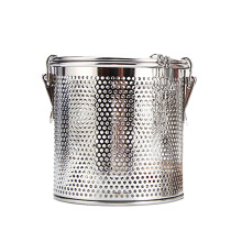 Leicht zu reinigender Edelstahl-Feinmaschenfilter mit Schraubdeckel, Mehrzweck-Gewürzsieb, Edelstahl-Infuser für Tee und Suppe (0,3 l)