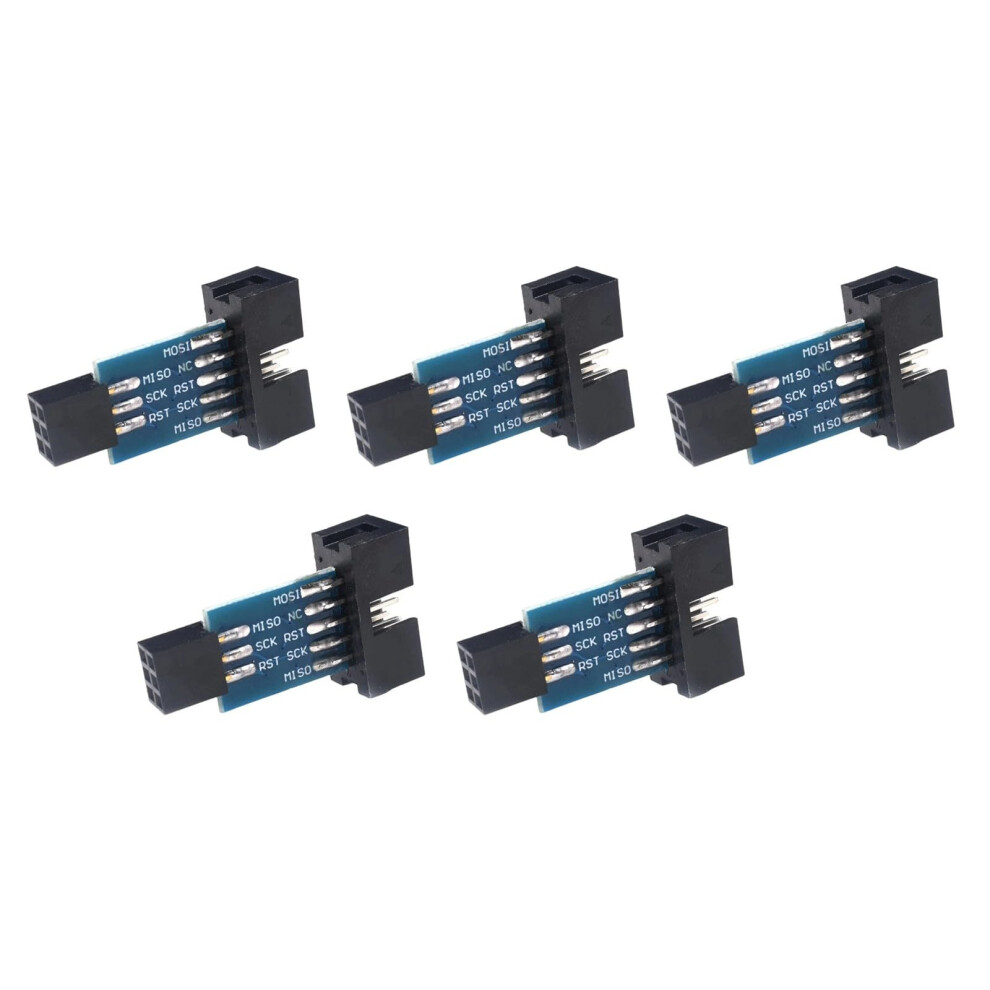 Universals 10Pin To 6Pin Interfaces Adapters Module For Multiple Avr Controllers Pcbs Programming Adapters 9339159286852