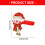 Holiday Themed Door Handle Protector Santa Claus Design Soft 3