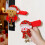 Holiday Themed Door Handle Protector Santa Claus Design Soft 5