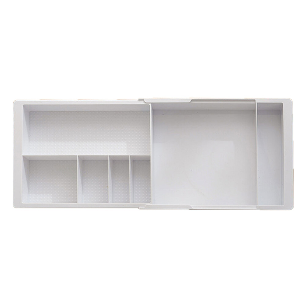 Space Saving Plastic Multi Compartment Organiser Drawer Box For