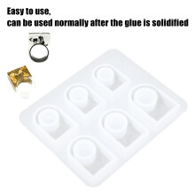 Silikonringform quadratischer Kopf Handgemachtes Schmuckset Durchsichtige DIY-Form