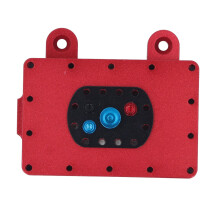 Aluminiumlegierungs-RC-Empfängerbox für 1/10 Crawler Autos Rot