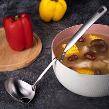 Edelstahl-Ölsieblöffel 32cm, Lebensmittel-Skimmer für Suppe