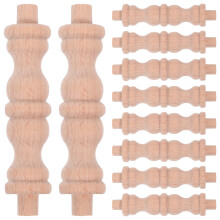 10Stk Dekorative Holzsäulen Für Weinregal Und Khaki