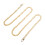 Bag Iron Flat Chain Handtaschenkette Metall Gold 1