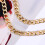 Bag Iron Flat Chain Handtaschenkette Metall Gold 8