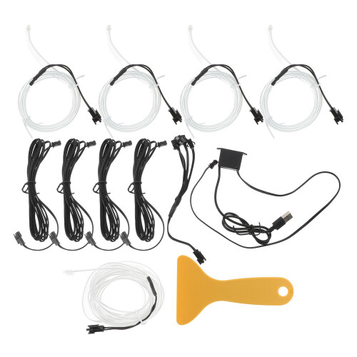 1 Set Flexibles Seillichter Für Auto Innenraumdeko Mit Usb Anschluss