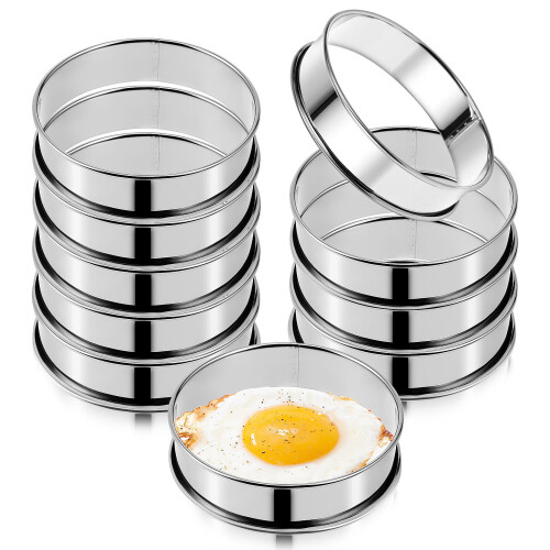 10 Crumpet Ringen Gerollt
