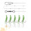 3 Strings Lichtgevende Garnalenhaak Vis Haak Worm (Nr.6) 8