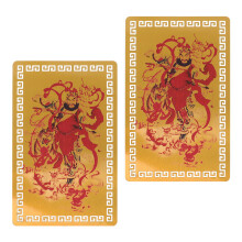 2Stück Tai Sui Karte Metall Feng Shui Wohnaccessoire
