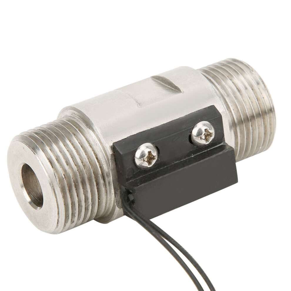 Fs-04 Piston Water Flow Switch Stainless Steel G3/4In Double Male Thread 8311362372981