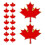 25 Maple Leaf Badge Metaal Kraag Speld 10