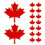 25 Maple Leaf Badge Metaal Kraag Speld 11