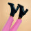 Ledergamaschen Mit Hohem Bund Damen Elastische Strumpfhose 11