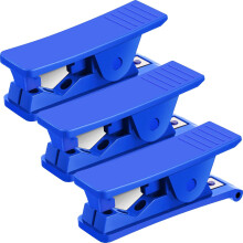 (3, Blue) 3 Pieces PTFE Plastic Tubing Cutter Hose Tube Cutter Pipe Accurate Tube Cutting Tool for Nylon PVC PU Tubing