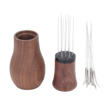 Håndverksmessig pepperkvern i tre, krydderknuser, kvernkjerne i rustfritt stål, avtakbar design, jevn krydderfordeling, elegant kjøkkenutstyr for