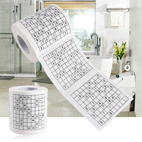 Χαρτί υγείας Sudoku, Χαρτί υγείας σε ρολό με πνευματική άσκηση για λύτες 2