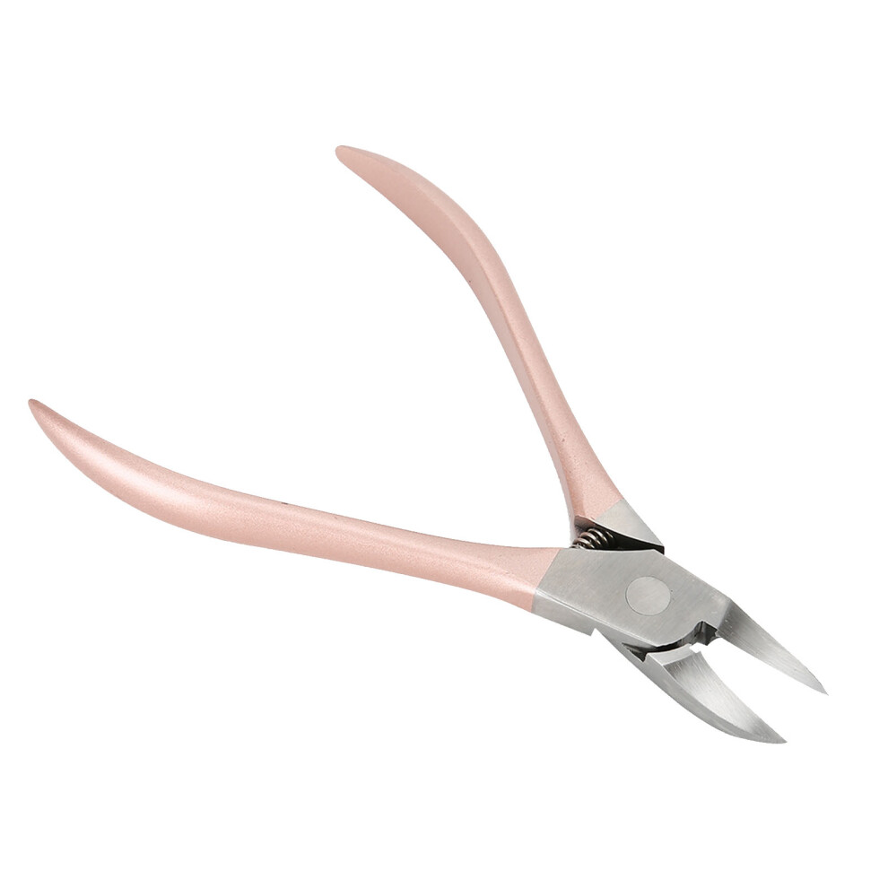 Pink Stainless Steel Nail Clipper | Fingernail & Toenail Cutter & Pedicure Tool