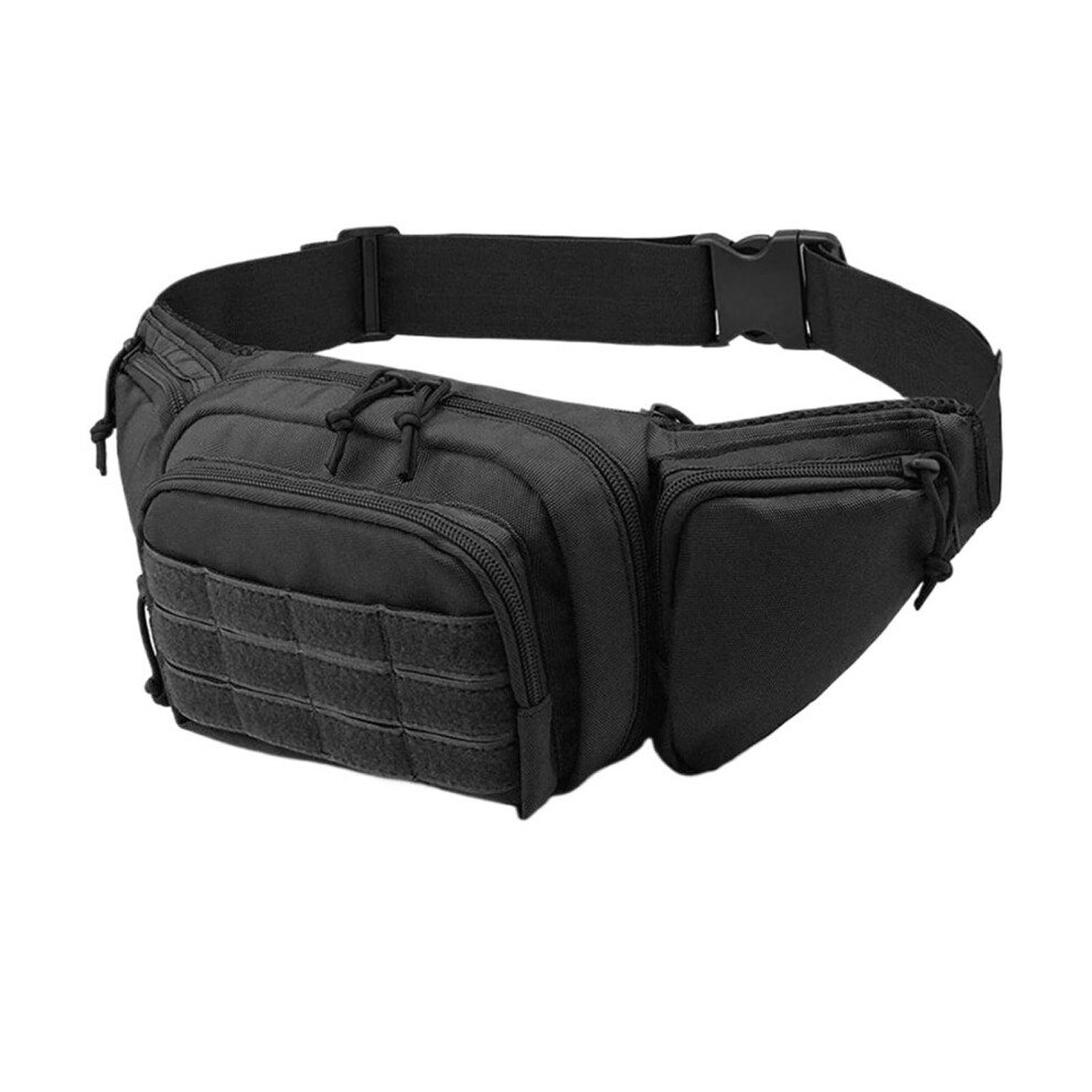 Outdoor Tactical Gun Waist Bag Holster Chest Combat Camping Sport Hunting Athletic Shoulder Sling Fanny Pack Backpack for Men(Black)-image-OPC-PN2966K-NEW