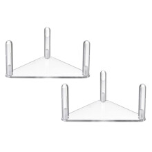 2 duurzame acrylbaldisplaystandaards-Duidelijk