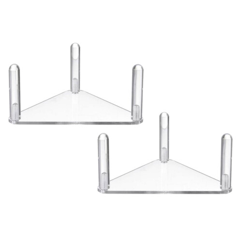 2 duurzame acrylbaldisplaystandaards-Duidelijk