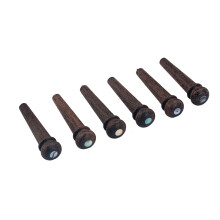 6Stk Gitarren- Roseholz Holz Bridge Pins
