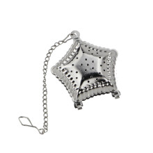 Creative Sternform Anhänger Kette 304 Tee Kugel