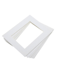 100Stk Papier Bilderrahmen Weiß Für Fotos Hochwertig & Robust