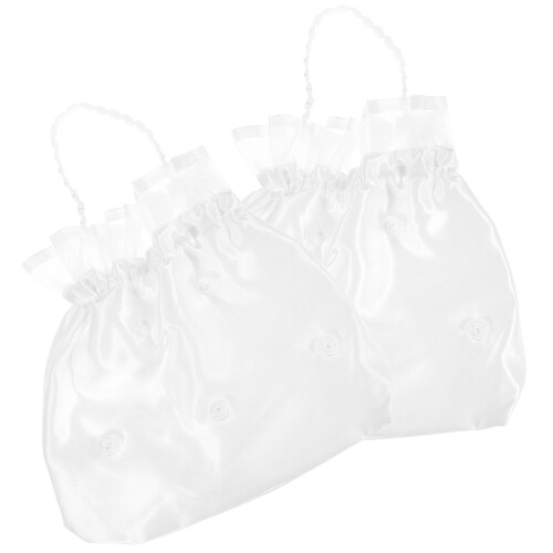 10 Hochzeitsgeldtasche Geschenktasche Satinblume 2