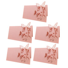 50Stk Hochzeit Sitzkarten Rosa Für Tischdeko Party Einladung