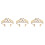 3Stk Goldfarbene Tiara Mit Für Und 4