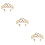 3Stk Goldfarbene Tiara Mit Für Und 9