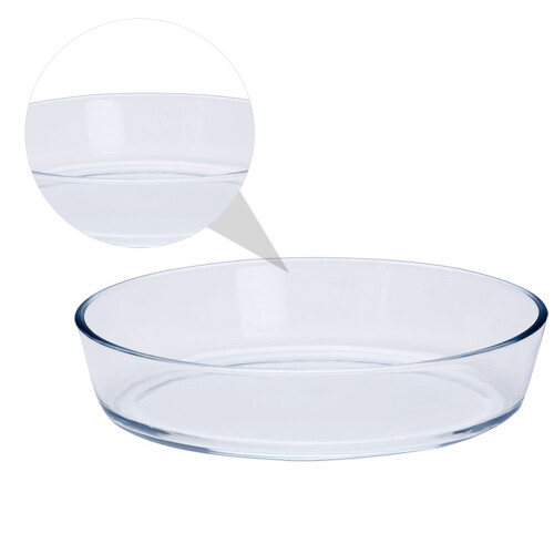 1St , Hitzebeständige Borosilikatglas Pizza Platten Backblech 2