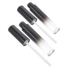 2Stk Lippenpflegetuben Schwarz Rund Langlebig Aus As ABS PP Material