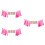 3Stk Pink Geburtstagsbanner Für Feier 8