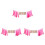 3Stk Pink Geburtstagsbanner Für Feier 3