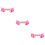 3Stk Pink Geburtstagsbanner Für Feier 10