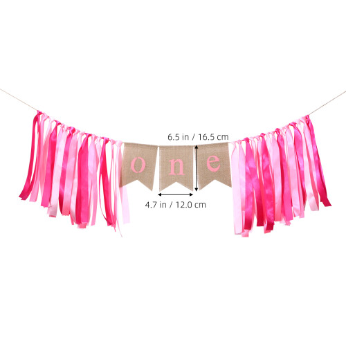 3Stk Pink Geburtstagsbanner Für Feier 1