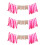 3Stk Pink Geburtstagsbanner Für Feier 9