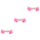 3Stk Pink Geburtstagsbanner Für Feier 6