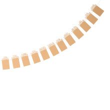 1Stk Khaki Baby Fotobanner Papier 12 Monate Geburtstagsdeko Fahne